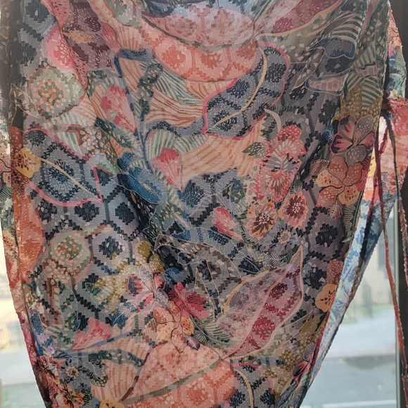 NEW Amanda Uprichard Tropical VACATION  Sarong Style Skirt Size Large - Picture 15 of 16